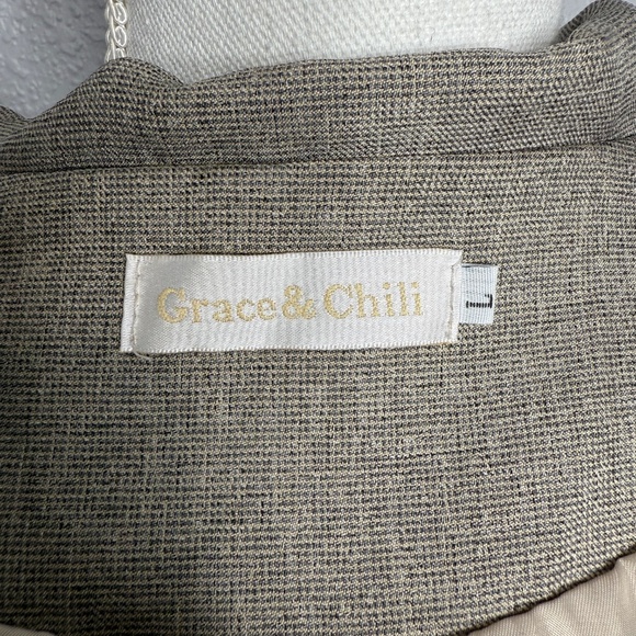 Grace & Chili Large Long sleeve 2 Button Blazer -cp - Picture 9 of 10